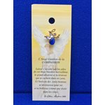 Lapel Pin Poem, Gardian Angel compassion, French  /  ea