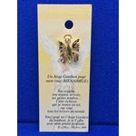 Lapel Pin Poem, Gardian Angel bien-aimé(e), French  /  ea