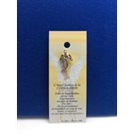 Lapel Pin Poem, Gardian Angel consolation, French  /  ea
