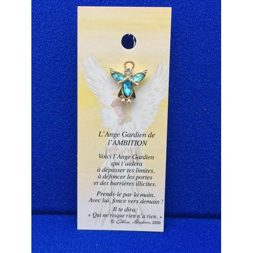 Lapel Pin Poem, Gardian Angel ambition, French / ea