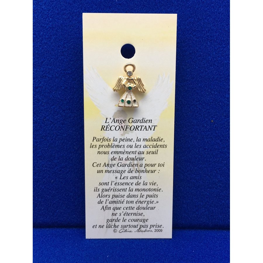 Lapel Pin Poem, Gardian Angel réconfortant, French / ea