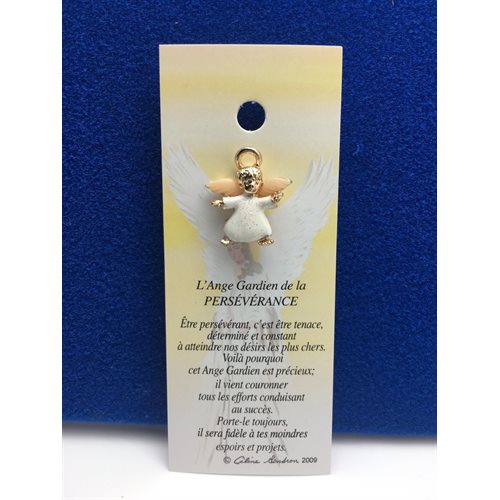 Lapel Pin Poem, Gardian Angel persévérance, French / ea