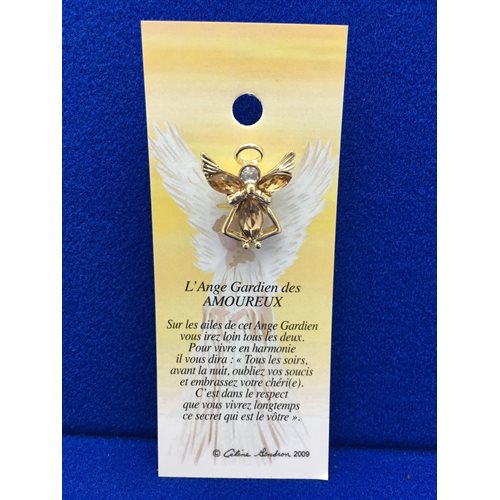 Lapel Pin Poem, Gardian Angel amoureux, des..., French / ea