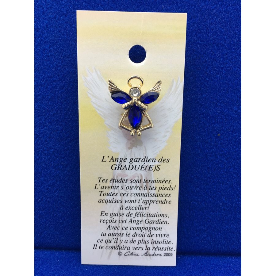 Lapel Pin Poem, Gardian Angel diplômés, French / ea