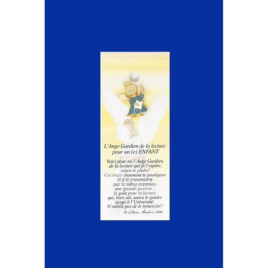 Lapel Pin Poem, Gardian Angel lecture,enfant, French / ea