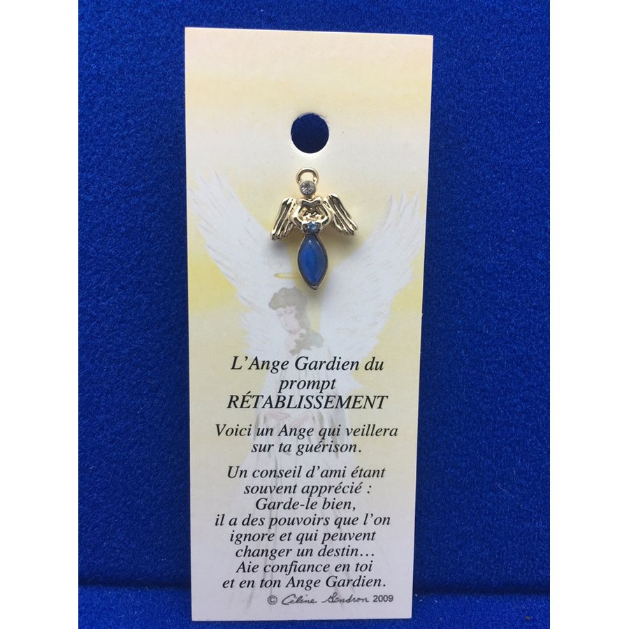 Lapel Pin Poem, Gardian Angel prompt rétablissement, French