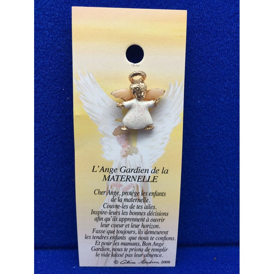 Lapel Pin Poem, Gardian Angel maternelle, French / ea