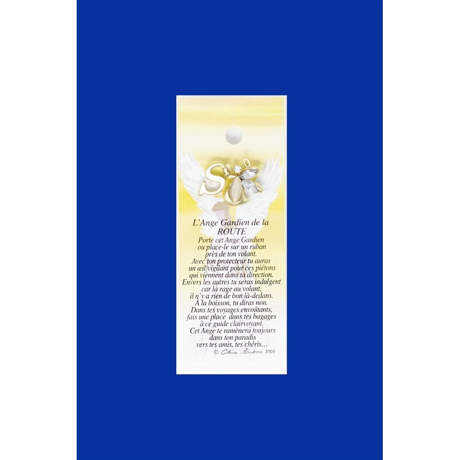 Lapel Pin Poem, Gardian Angel route, S, French / ea