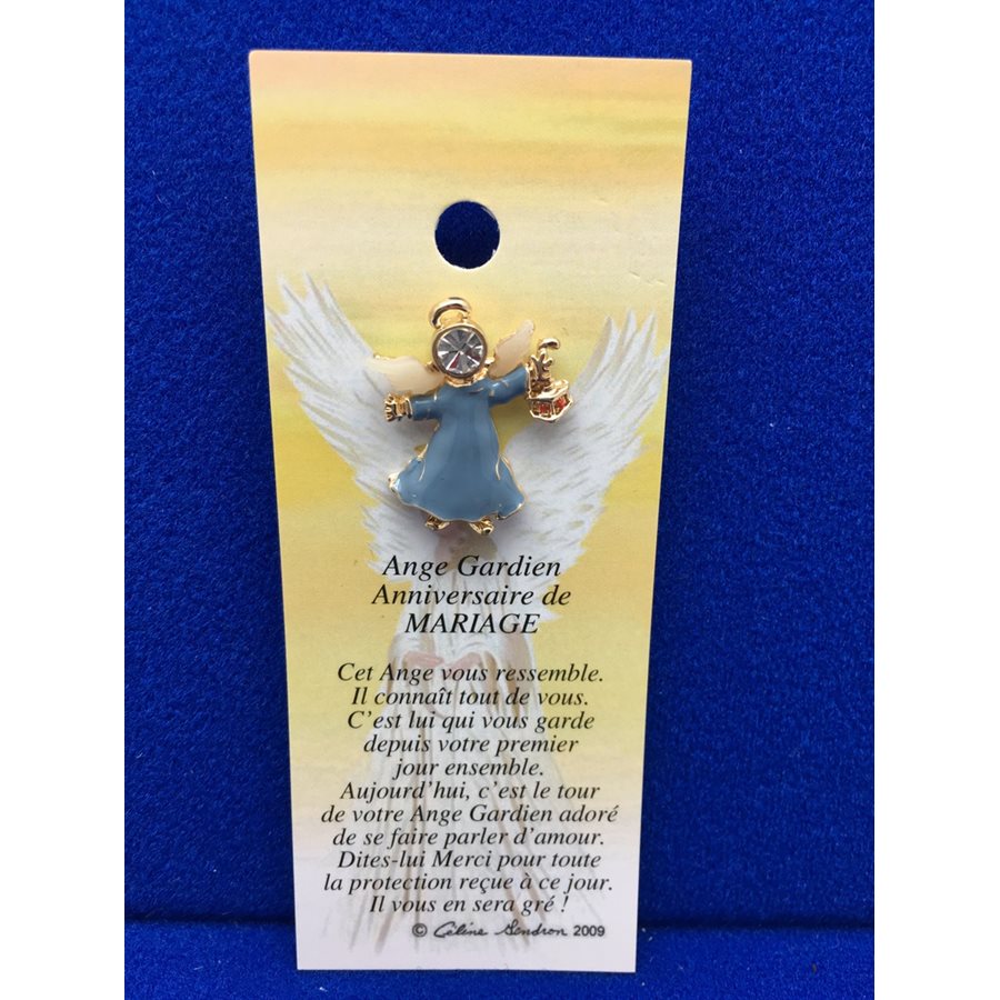 Lapel Pin Poem, Gardian Angel anniversaire mariage, French