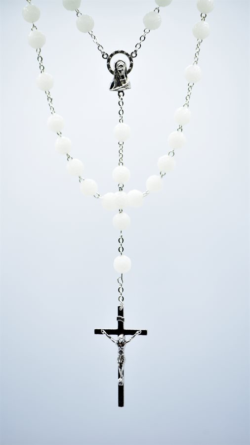 Rosary, 7mm Perfumed Phosphor. Bds, S-F Corpus