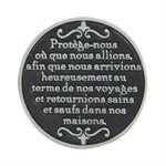 St. Christopher Pewter Pocket Token, 1.25", French / ea