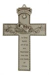 Pewter Baptism Cross, 5", English  /  ea