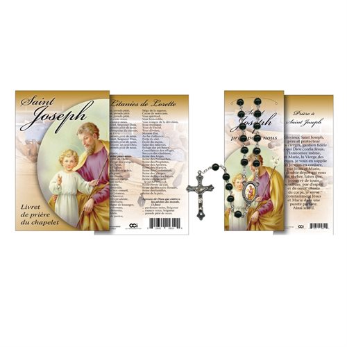 Livret rosaire, «Saint Joseph», 16 p. + Chapelet incl., Fran