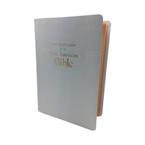 New American Bible, cuir blanc, 14 x 20 cm, Anglais