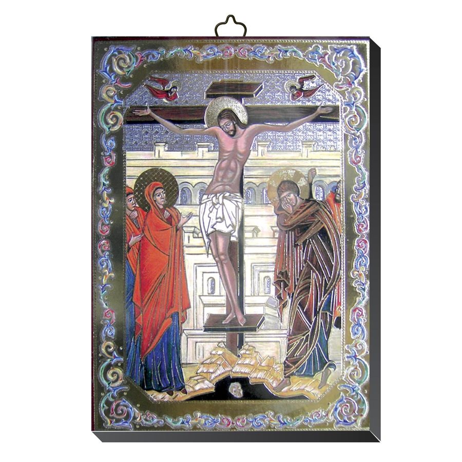 Icon Crucifixion, 4" x 5.5" (10 x 14 cm)
