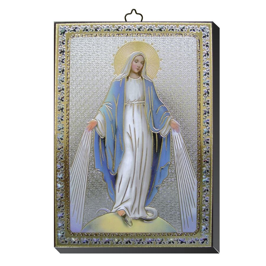 Plaque Our Lady of Grace, 4" x 5.5" (10 x 14 cm)