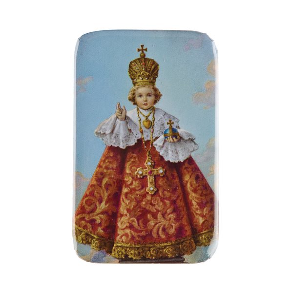 "Infant of Prague" Magnet Badge, 1¾ x 2¾"