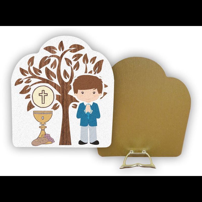 First communion souvenir for boy, MDF 5mm, 4.3"