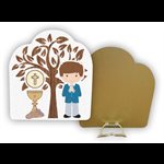 Plaque Souvenir Prem. communion garçon, MDF 5 mm, 11 cm