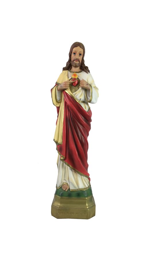 "Sacred Heart of Jesus" Resin Statue, 18"