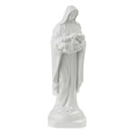 Statue Vierge et Enfant, porcelaine blanche, 25,4 cm