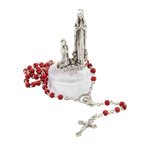 'OLL'' Metal Statue, 2½" & 13" Wooden Rosary