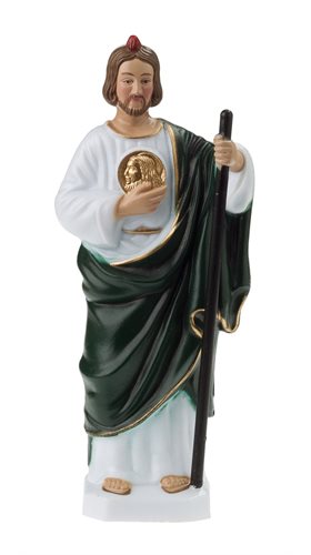 Statue Saint Jude, plastique coloré, 15,2 cm