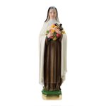'St. Theresa'' Coloured Plaster Statue, 12"