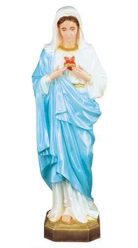 Statue Sacré-Coeur Marie pour l'extérieur, vinyle, 61 cm