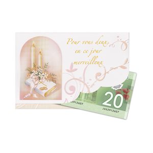 Cartes de souhait mariage & env., 10 x 18 cm, Français / un