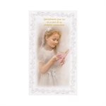 1st Communion Cards w / Env., 7", French  /  ea