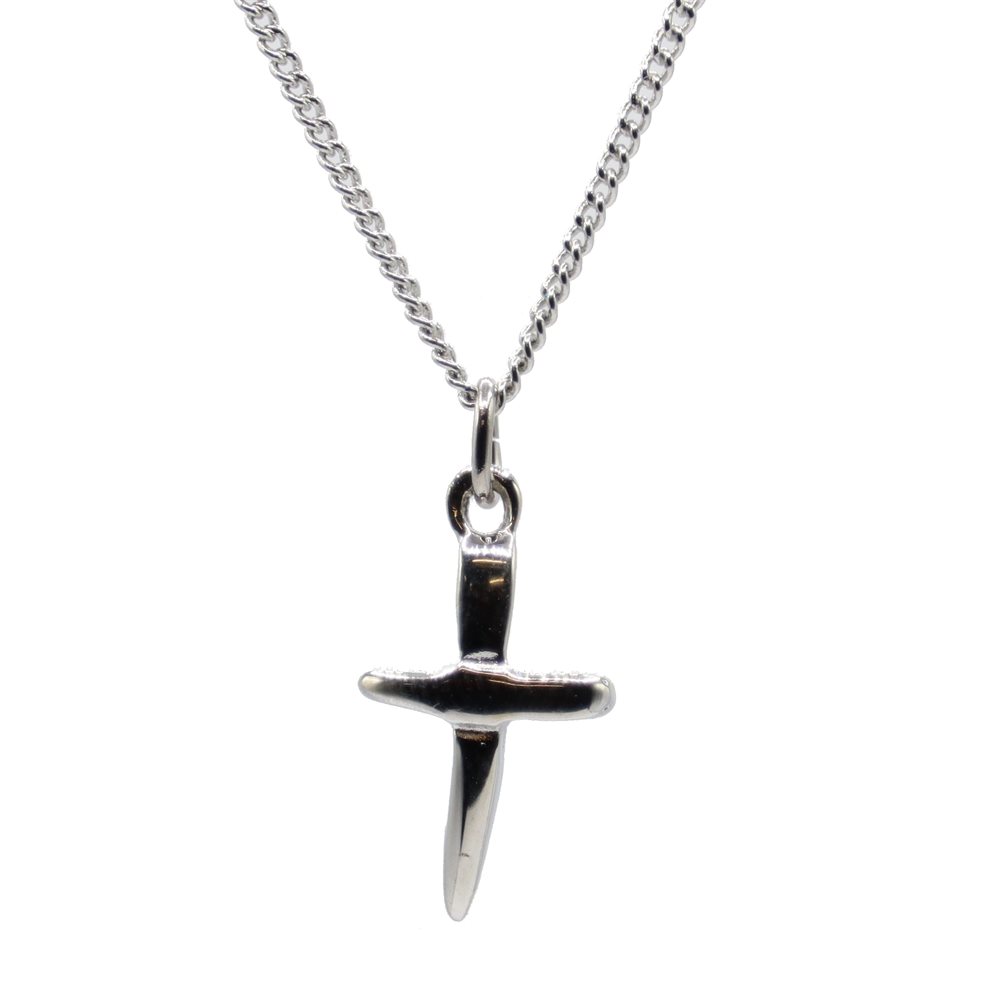 Boîte Pendentif croix, argent sterling, 46 cm