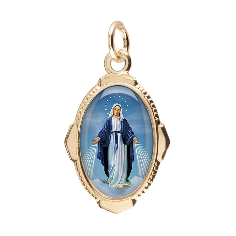 Aluminium / resin Medal 1'', Our Lady of Grace
