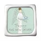 Agrafe pare-soleil « Protect this new driver », Anglais  /  un