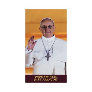Image et prière «Pape François», Bilingue / un