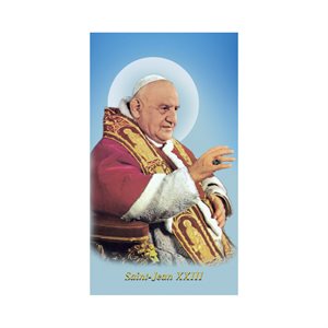 Image et prière « Saint Jean XXIII », Français / un