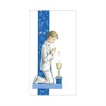 Image 1ère Communion pr garçon, 6,5 x 10 cm, Anglais  /  un