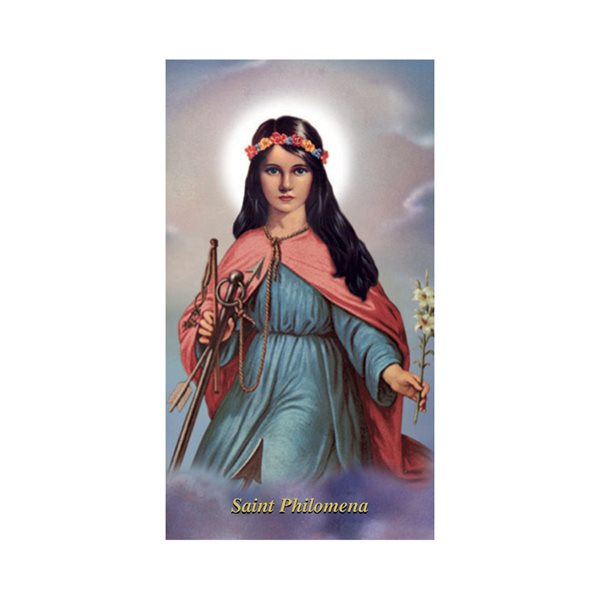 Image prière « St. Philomena », 5,7 x 10 cm, Anglais / un Image prière « St. Philomena », 5,7 x 10 cm, Anglais / un