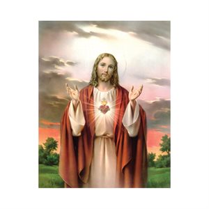Image série F.B. «Sacré-Coeur-Jésus», 20,3 x 25,4 cm / un