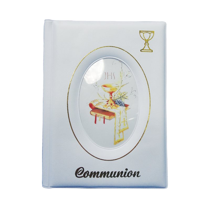 White Photo Album, 1st Communion, Unisex, 4" x 6"