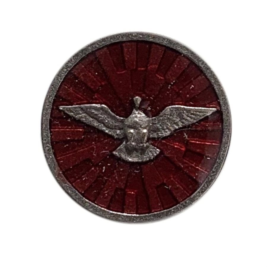 Red Enamelled Silver-Finish "Confirmation" Pin