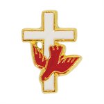 Enameld Confirmation Lapel Pin, Holy Spirit 13 mm