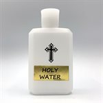 Empty Holy Water Plastic Bottle, 2½" x 4½", English