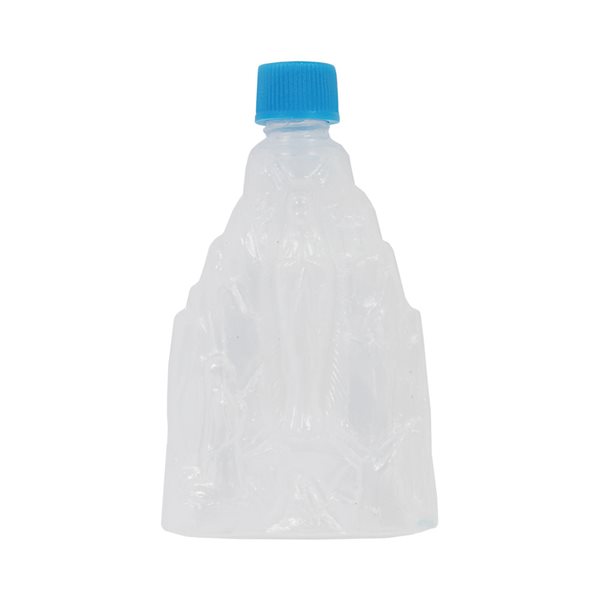 Bouteille « Lourdes » pour eau bénite, plastique 7,5 cm x 4