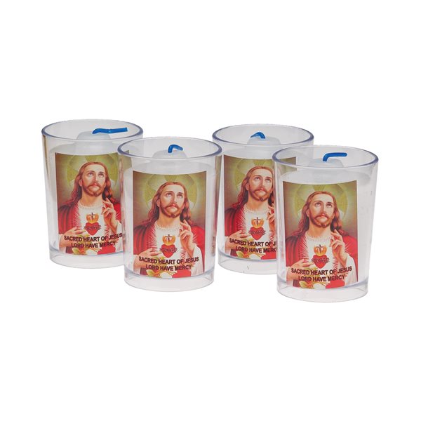 "Sacred Heart of Jesus" 15-Hours Votive Candles, 2½" / ea