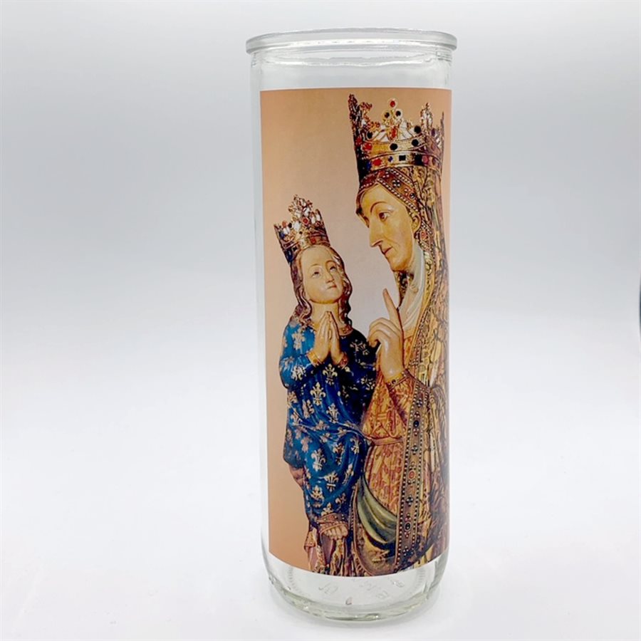 Contenant de verre, Sainte Anne, 7,6 x 21 cm / un
