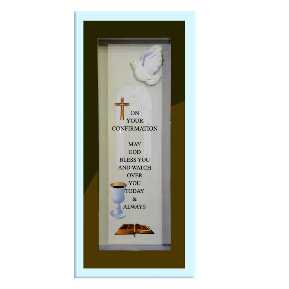 Cadre miroir de Confirmation, 17.8 cm, Anglais