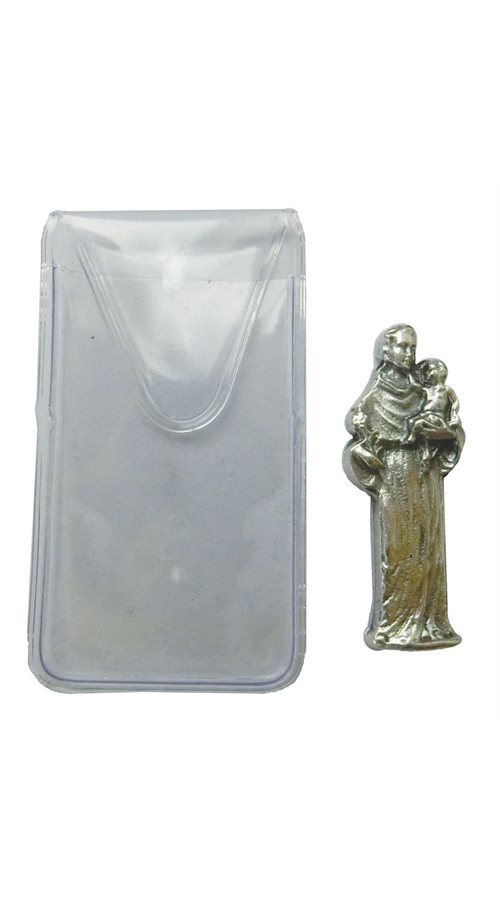 "St. Antony" Metal Statuette, 1¼"