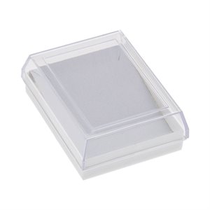 Boîte à bijoux en plastique, 4,1 sur 5,4 cm