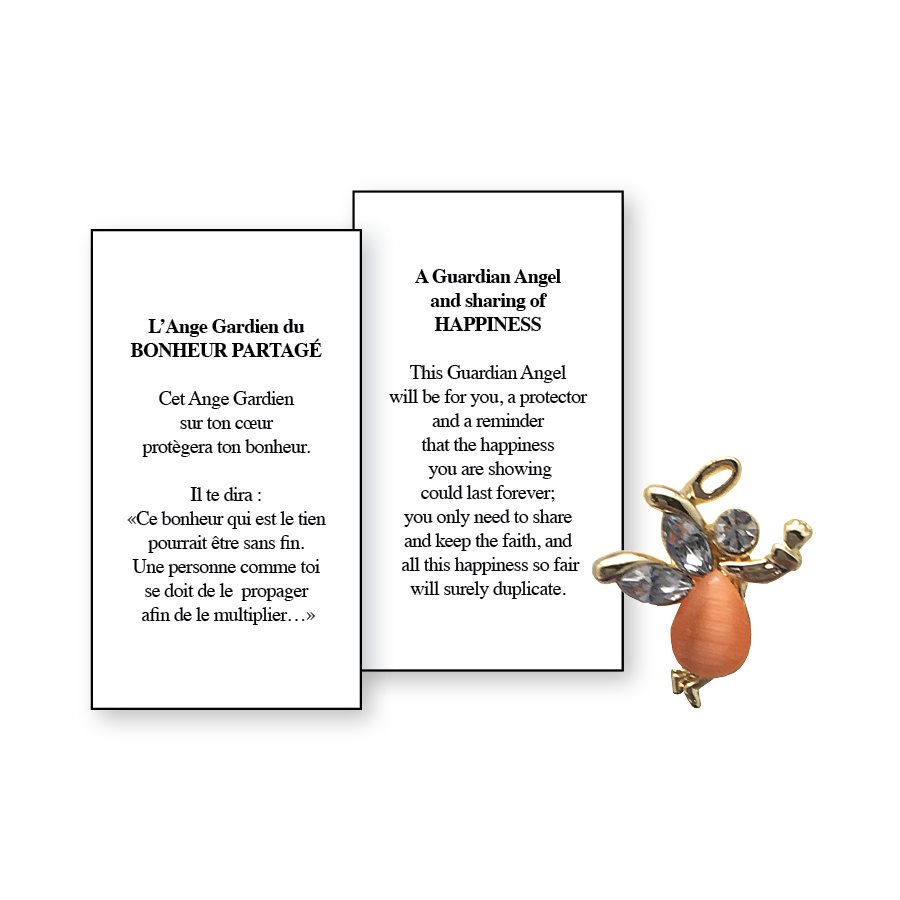 Lapel Pin Poem, Gardian Angel. happiness, protect you, Engli